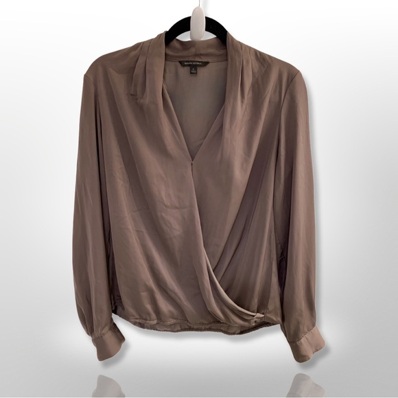Banana Republic Tops - BANANA REPUBLIC • Dark Beige Blouse